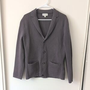 Crosby & Howard Mens Medium 100% Cotton Blazer Sport Coat Gray Preppy Grandpa